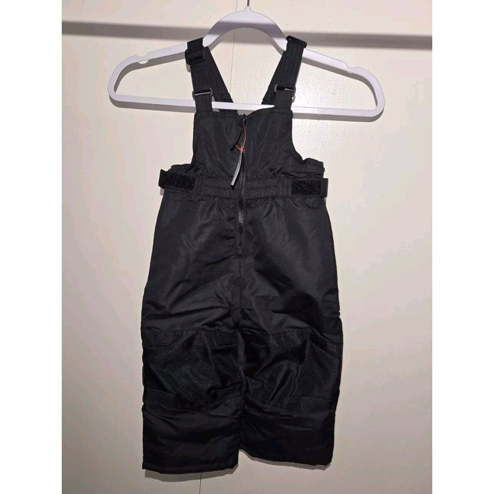 Cat & Jack Black Snow Bibs‎ Toddler 18M Insulated Winter Overalls 7KM6L0
